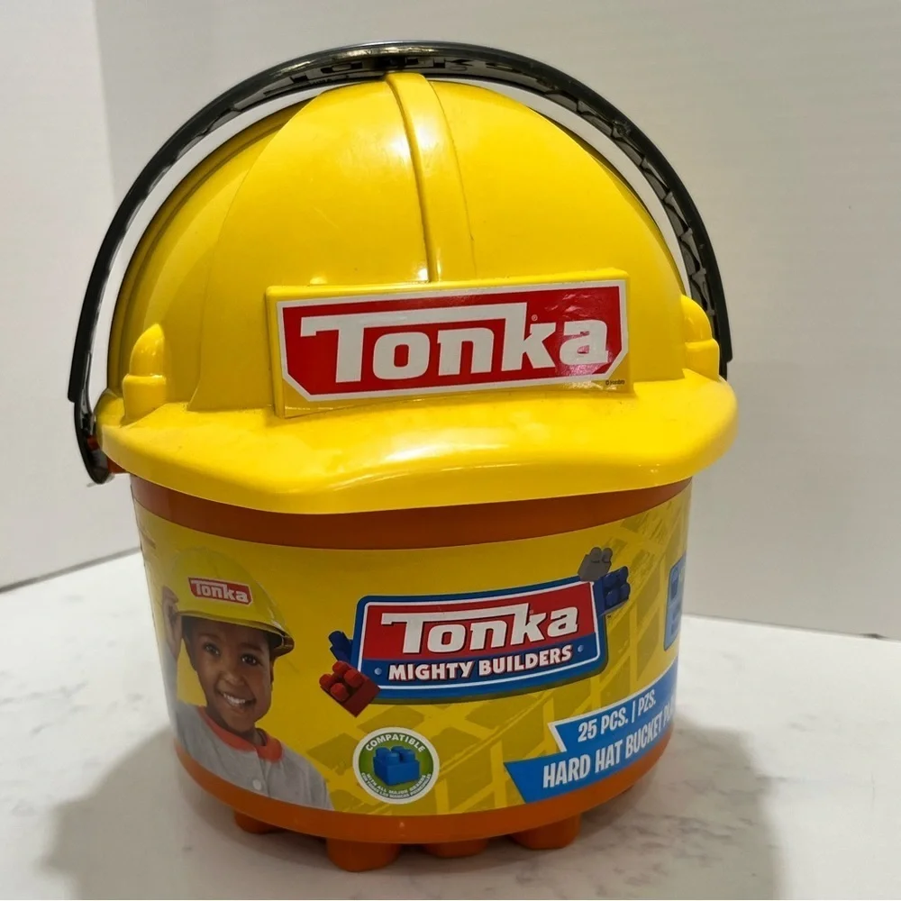 Tonka Mighty Builders Yellow Hard Hat Bucket Set